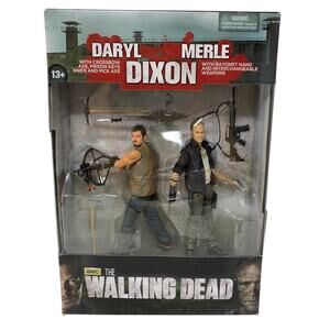 McFarlane The Walking Dead Daryl + Meryl Dixon Action Figures Set Ages 13+ NEW